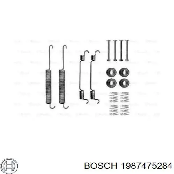 Comprar 1987475284 Bosch Kit de montaje de zapatas de freno traseras