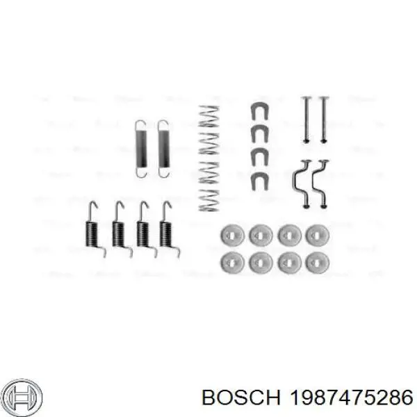 Kit de reparación, pastillas de frenos Bosch 1987475286