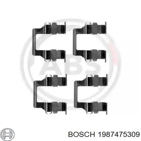 Comprar 1987475309 Bosch Kit de montaje de zapatas de freno traseras