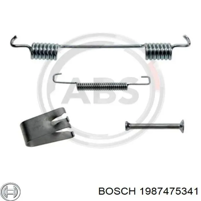 1987475341 Bosch juego de reparación, frenos traseros