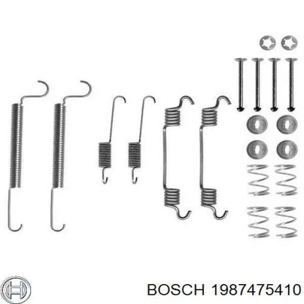 Comprar 1987475410 Bosch Kit de montaje de zapatas de freno traseras