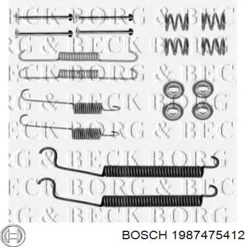 Kit de montaje de zapatas de freno traseras Renault (RVI) 440263346R precio, desde 7,97 EUR