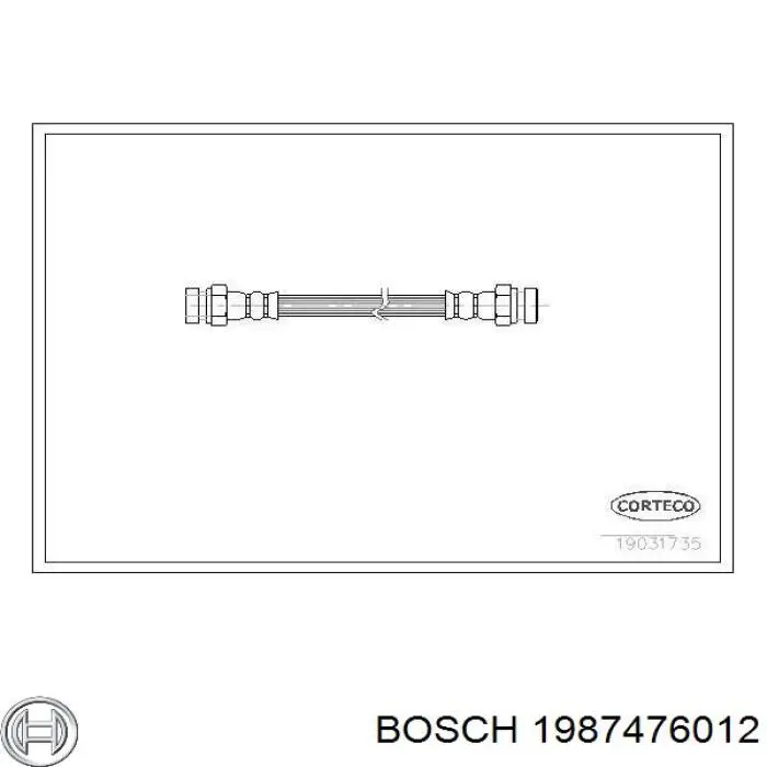 1987476012 Bosch latiguillo de freno trasero