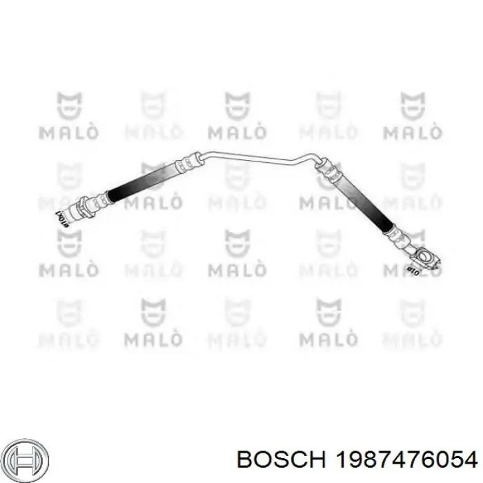 1987476054 Bosch Manguera de freno trasero izquierdo