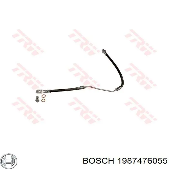 1987476055 Bosch Manguera de freno trasero derecho