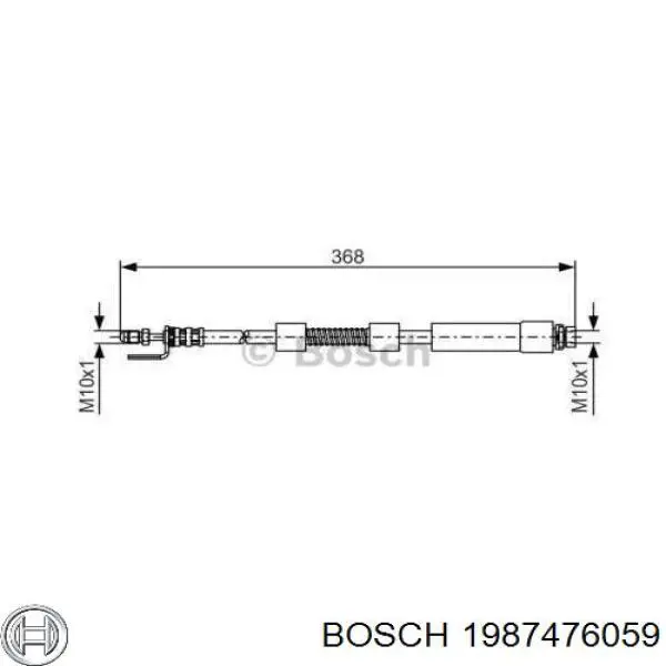 Latiguillos de freno delantero 1987476059 Bosch