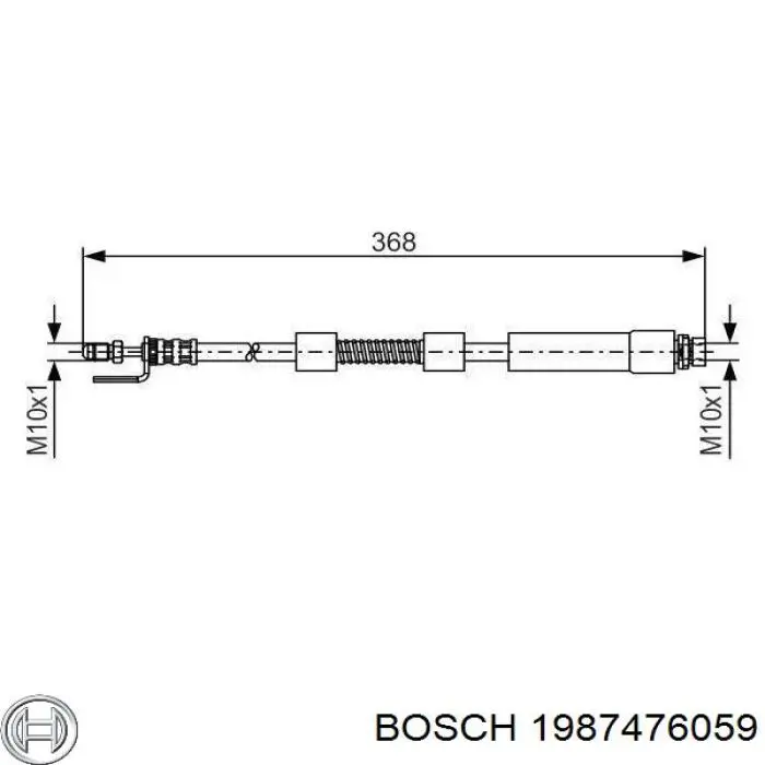 1987476059 Bosch latiguillo de freno delantero