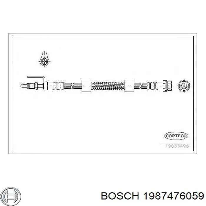 Latiguillos de freno delantero Bosch 1987476059 precio, desde 22,16 EUR