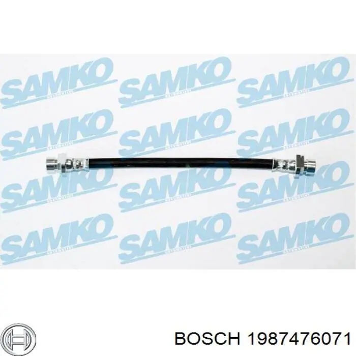 1987476071 Bosch tubo flexible de frenos trasero