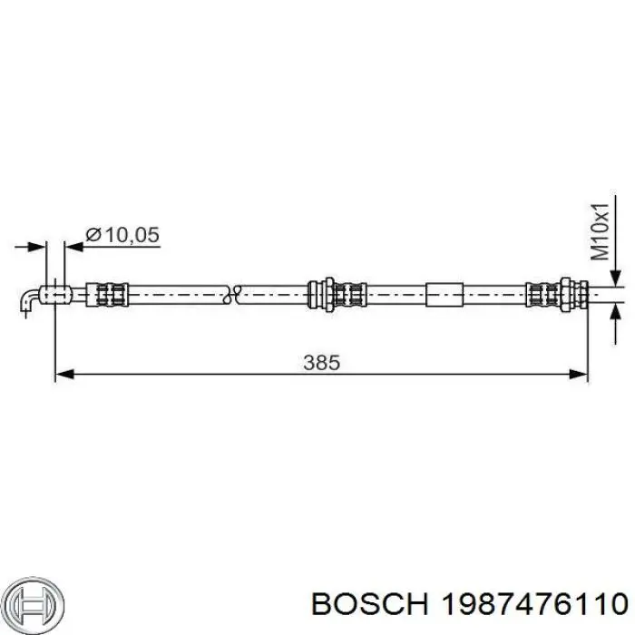 Comprar 1987476110 Bosch Latiguillos de freno delantero