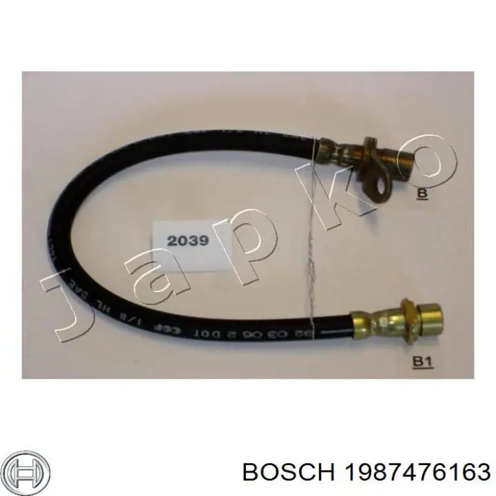1987476163 Bosch latiguillo de freno trasero izquierdo