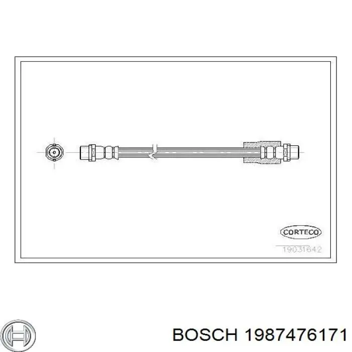 1987476171 Bosch latiguillo de freno delantero
