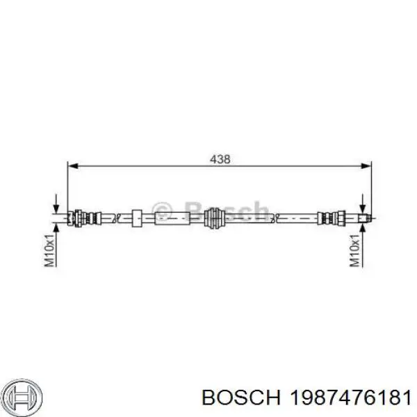 Latiguillos de freno delantero Bosch 1987476181 precio, desde 17,60 EUR