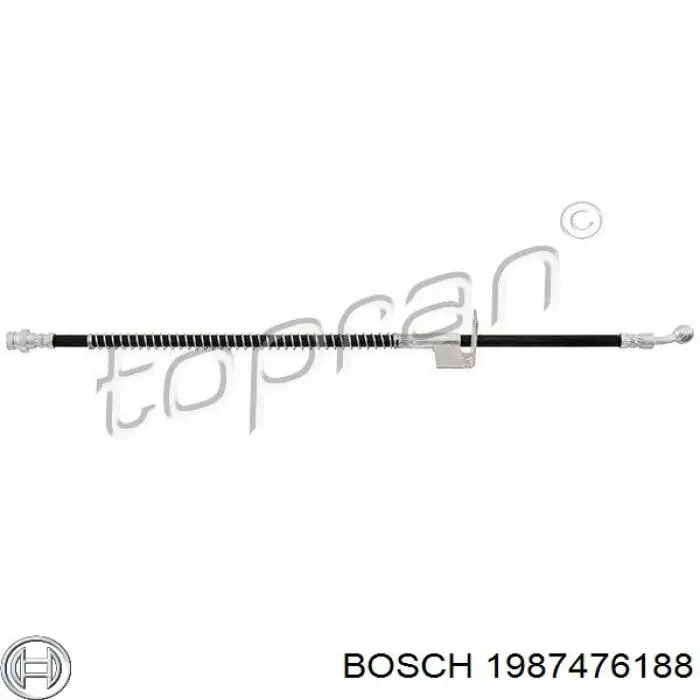 SL5673 ABS Tubo flexible de frenos delantero izquierdo 