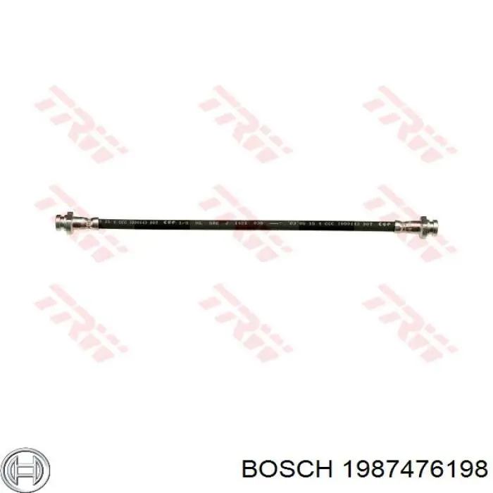 1987476198 Bosch tubo flexible de frenos trasero