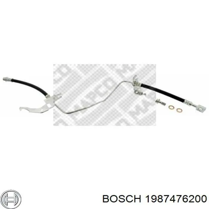 1987476200 Bosch latiguillos de freno trasero derecho