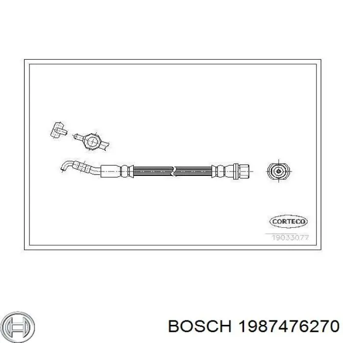 1987476270 Bosch latiguillo de freno trasero