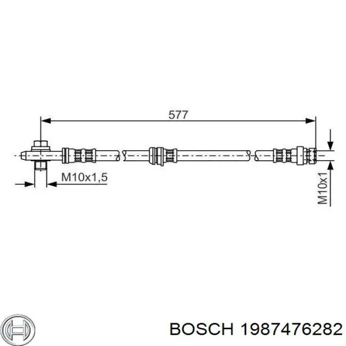 Latiguillos de freno delantero Bosch 1987476282 precio, desde 16,31 USD