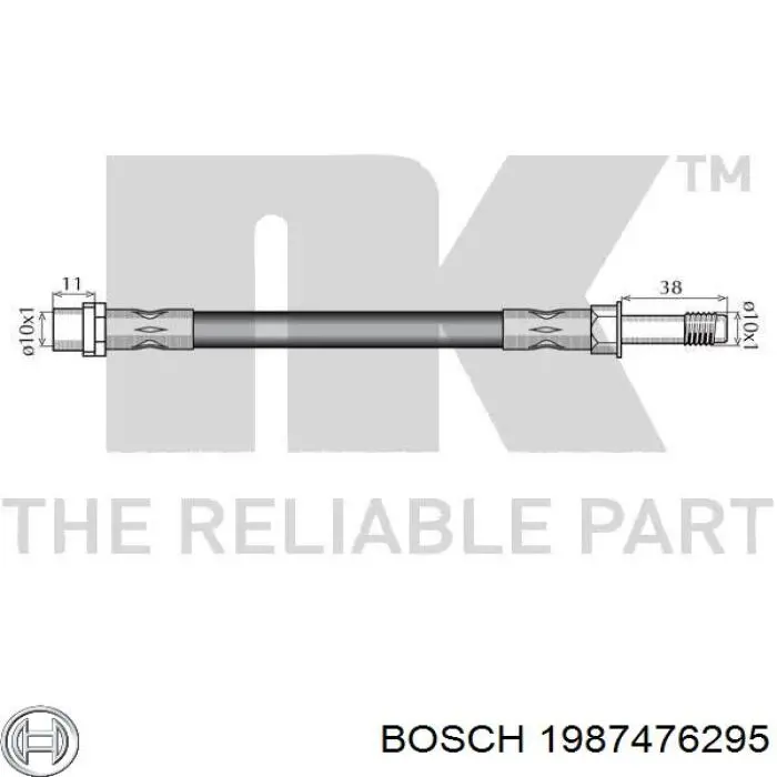 Comprar 1987476295 Bosch Latiguillos de freno delantero