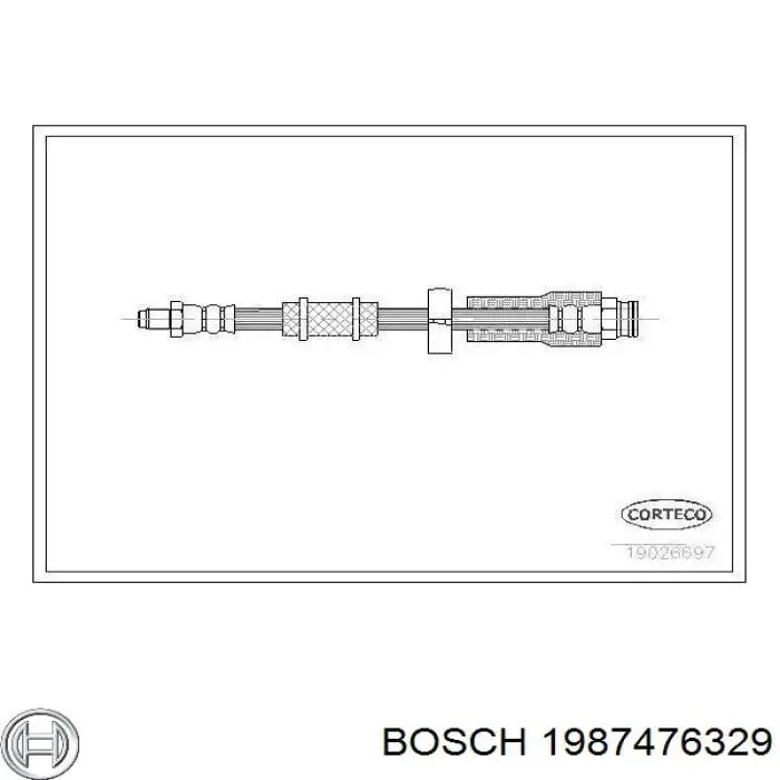 1987476329 Bosch latiguillo de freno delantero