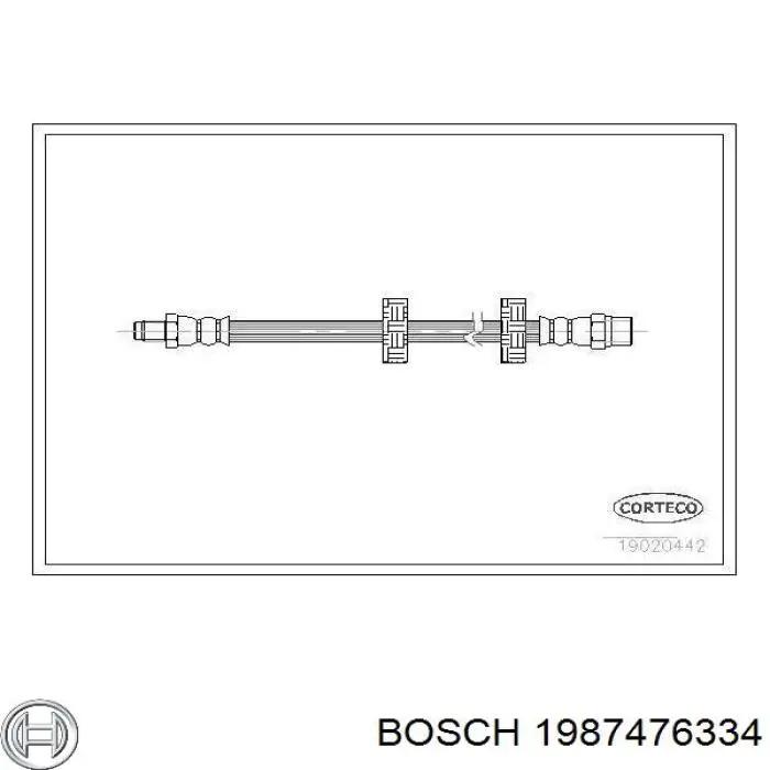 1987476334 Bosch latiguillo de freno delantero