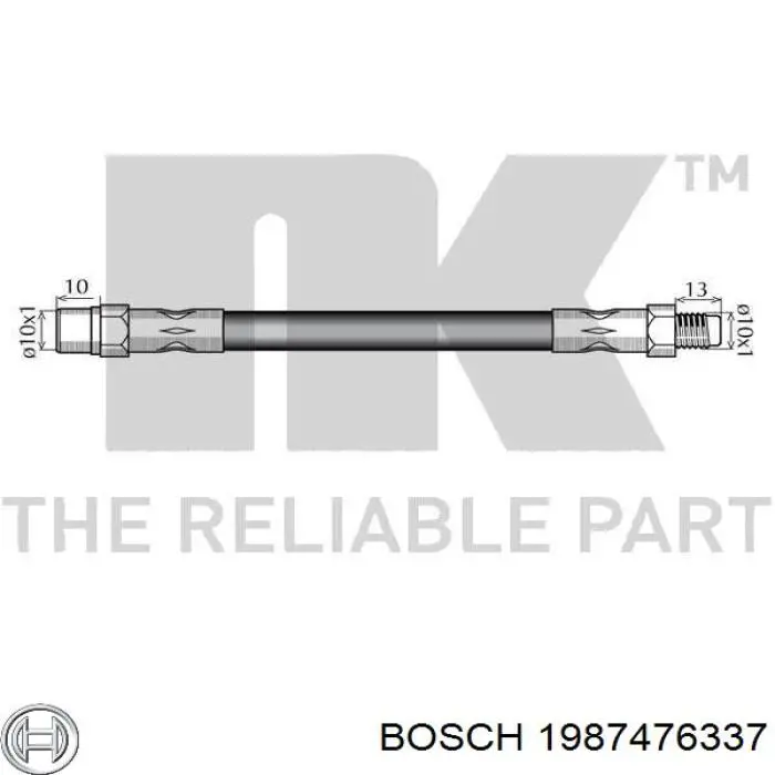 1987476337 Bosch latiguillo de freno delantero