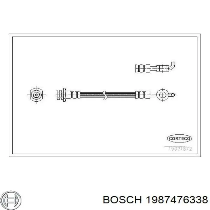 1987476338 Bosch latiguillo de freno trasero