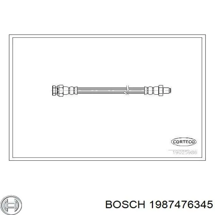 1987476345 Bosch latiguillo de freno trasero