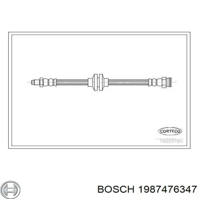1987476347 Bosch latiguillo de freno trasero