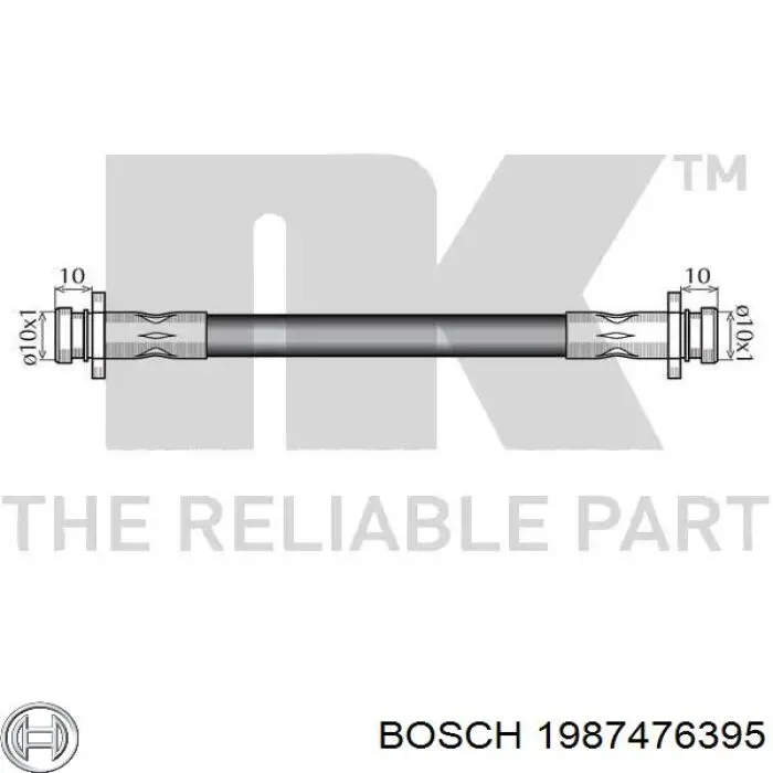 Tubo liquido de freno trasero Suzuki 5157050A50