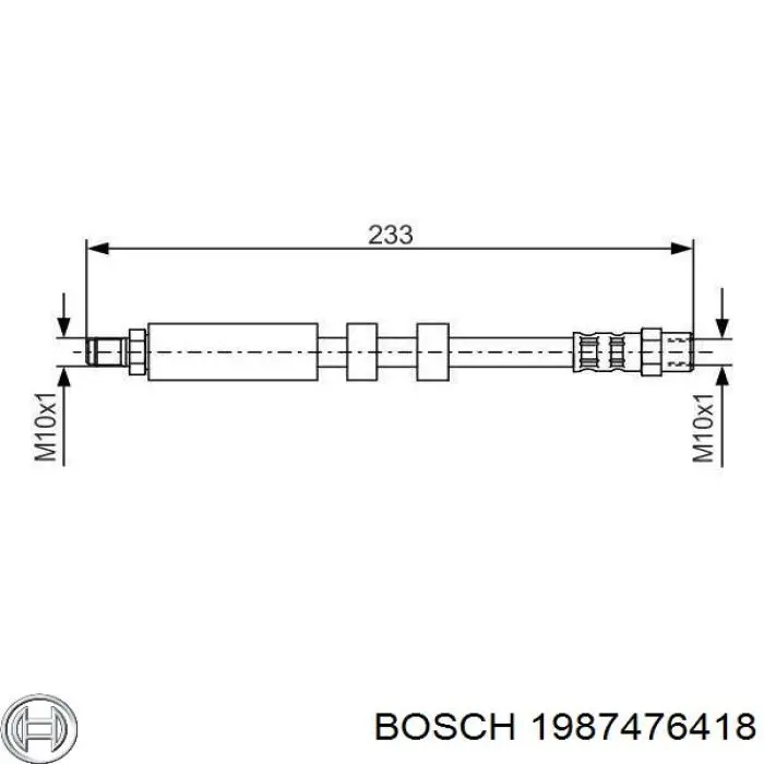 Comprar 1987476418 Bosch Latiguillo de freno trasero