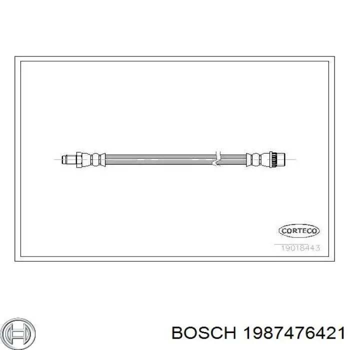 1987476421 Bosch latiguillo de freno delantero
