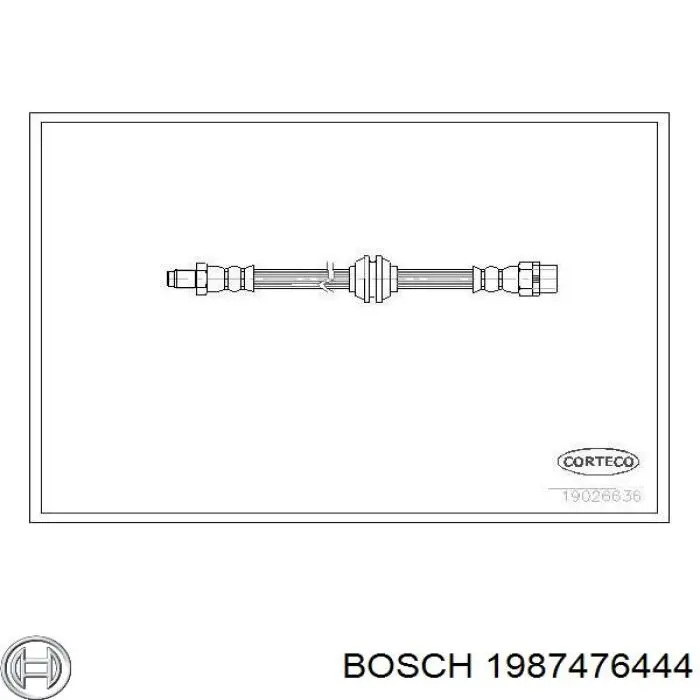 1987476444 Bosch latiguillo de freno delantero