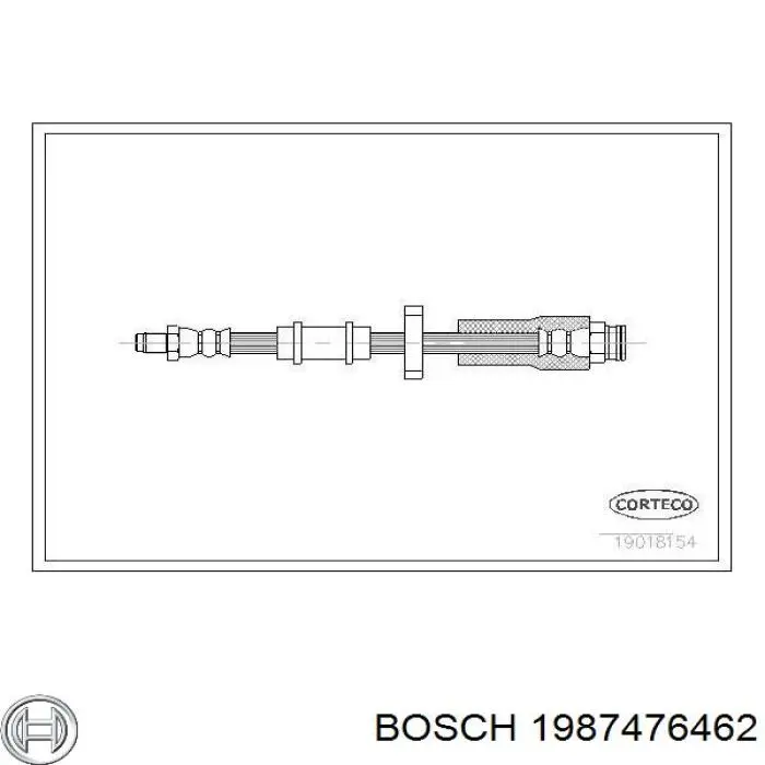 1987476462 Bosch latiguillo de freno delantero