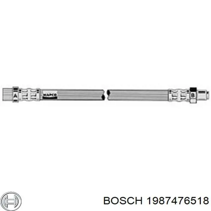 1987476518 Bosch latiguillo de freno delantero