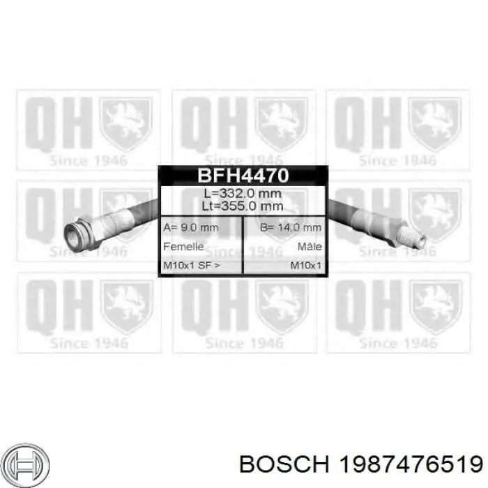 Latiguillo de freno delantero Citroen C15 VD