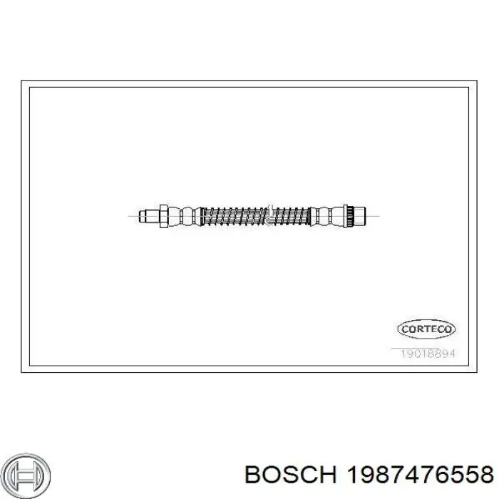 1987476558 Bosch latiguillo de freno delantero