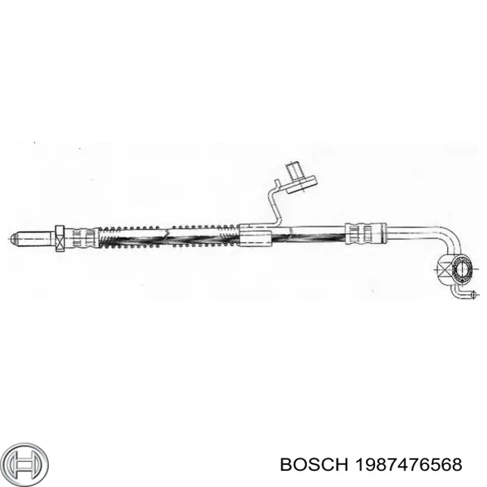 1987476568 Bosch latiguillos de freno delantero izquierdo