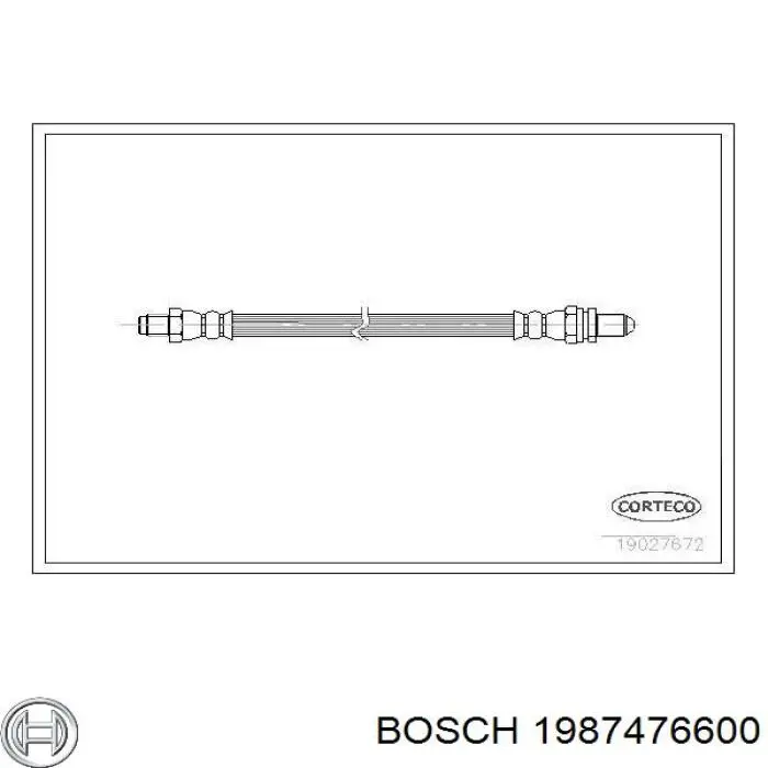 1987476600 Bosch latiguillo de freno trasero