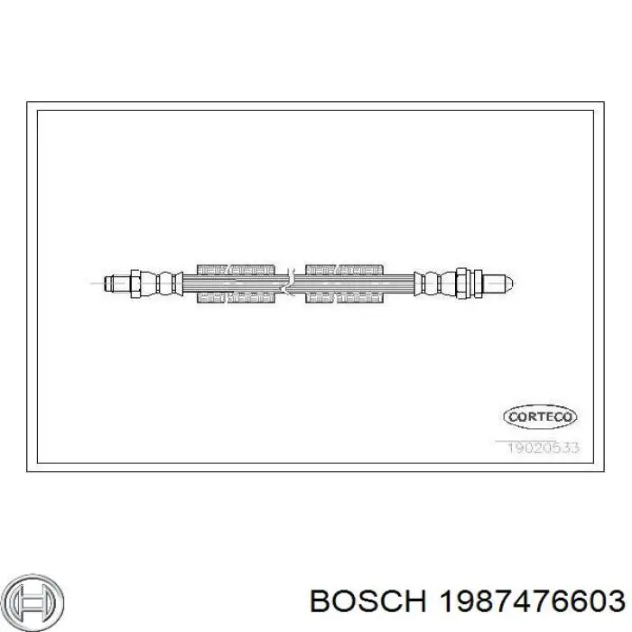 1987476603 Bosch latiguillo de freno trasero