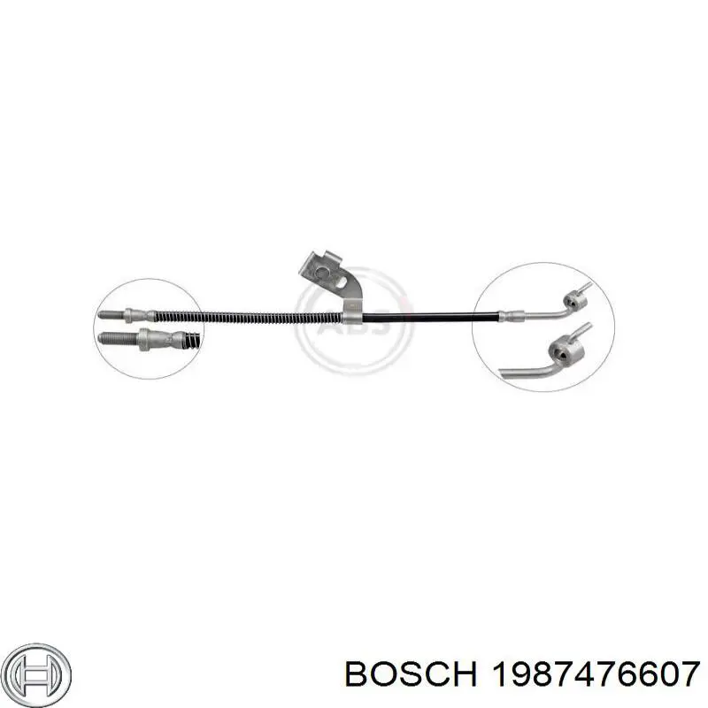 1987476607 Bosch tubo flexible de frenos trasero