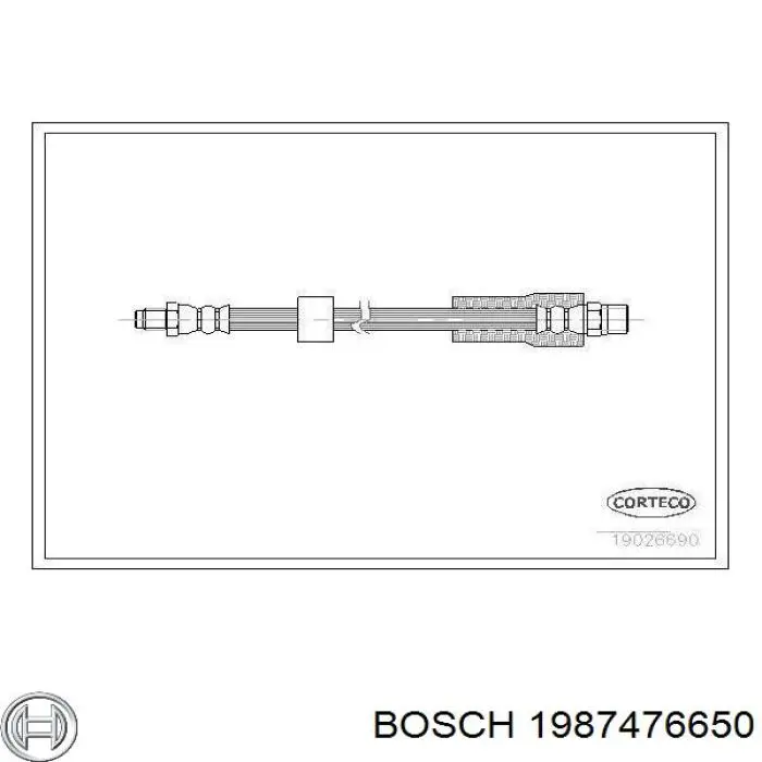 1987476650 Bosch latiguillo de freno delantero