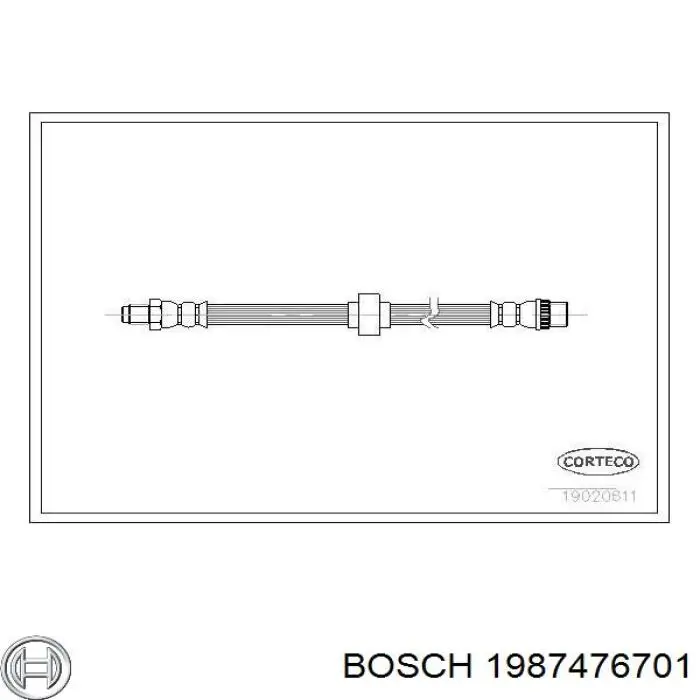 1987476701 Bosch latiguillo de freno delantero