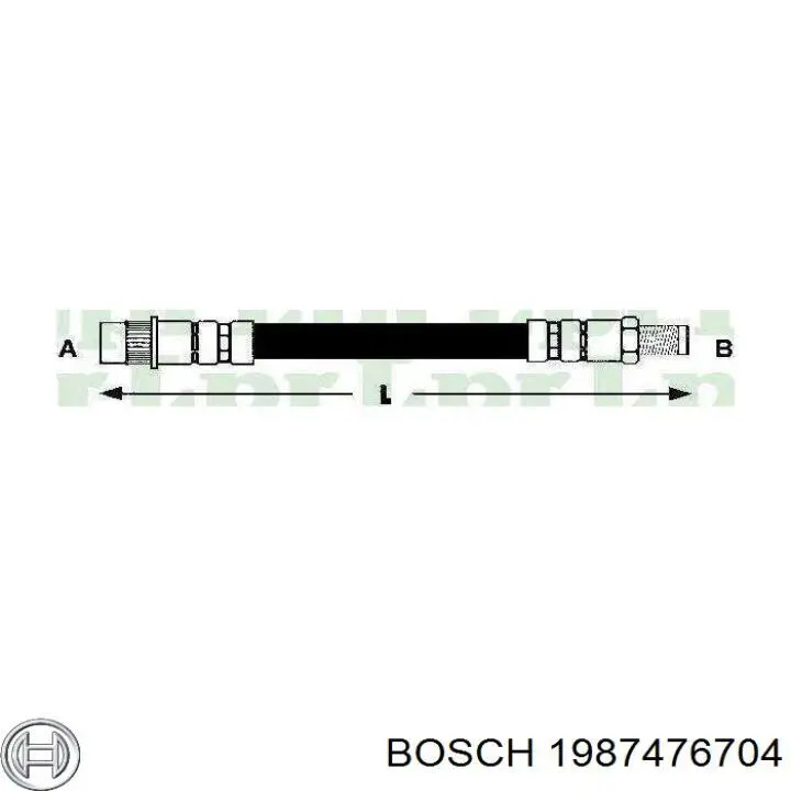 1987476704 Bosch latiguillo de freno delantero