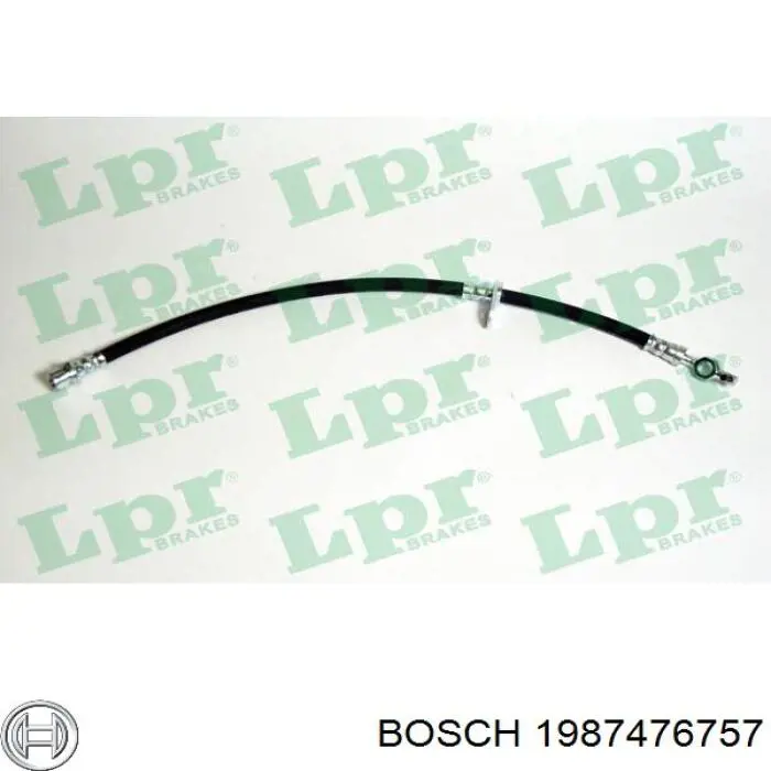 1987476757 Bosch tubo flexible de frenos delantero derecho