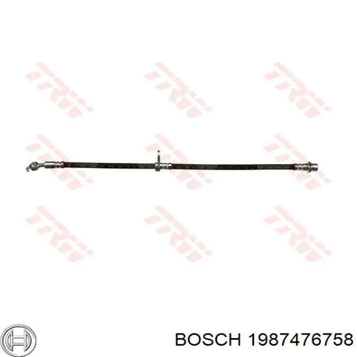 1987476758 Bosch tubo flexible de frenos delantero izquierdo