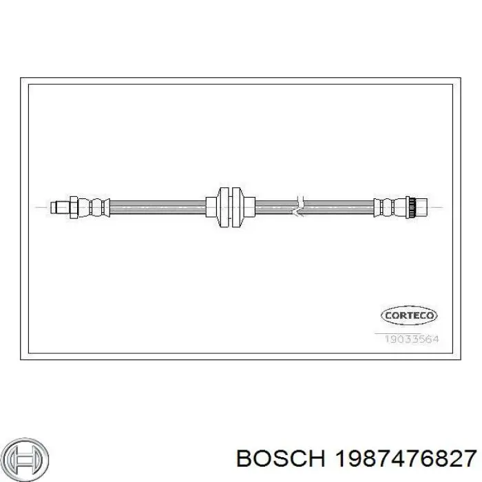 1987476827 Bosch latiguillo de freno delantero