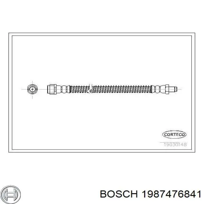 1987476841 Bosch latiguillo de freno trasero