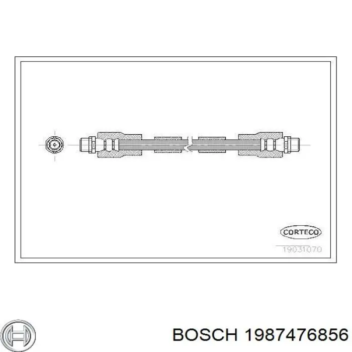 1987476856 Bosch latiguillo de freno delantero