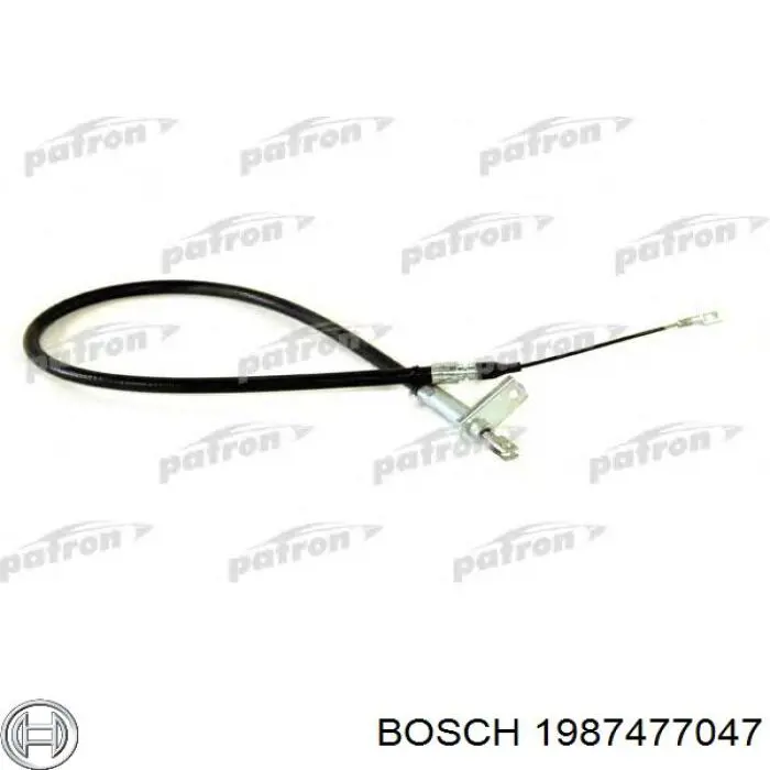 1987477047 Bosch cable de freno de mano trasero derecho/izquierdo